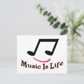 Music Is Lifeミュージカル ポストカード (スタンド正面)