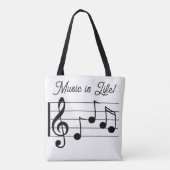 Music is Life! トートバッグ (裏面)