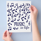Music is Life flyer チラシ (手)