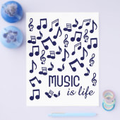 Music is Life flyer チラシ (シングル)