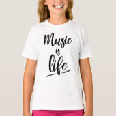 Music is life tシャツ (正面)