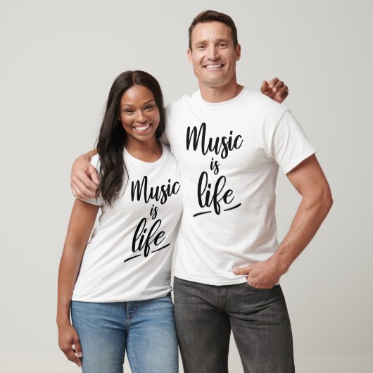 Music is life tシャツ (ユニセックス)