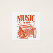 Music Is Life Vintage Design (正面)