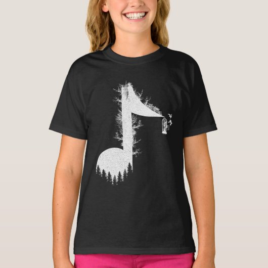 Music is Life with Song of nature Tシャツ (正面)