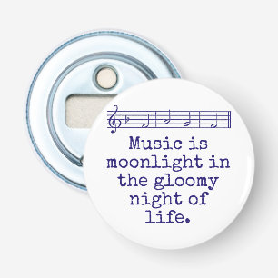 Music Is Moonlight – ミュージック引用文 栓抜き