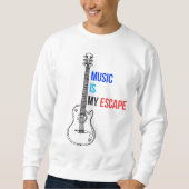 Music Is My Escape スウェットシャツ (正面)