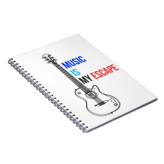 Music is my escape ノートブック (右側)