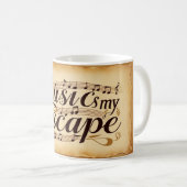 Music Is My Escape 2 コーヒーマグカップ (正面右)