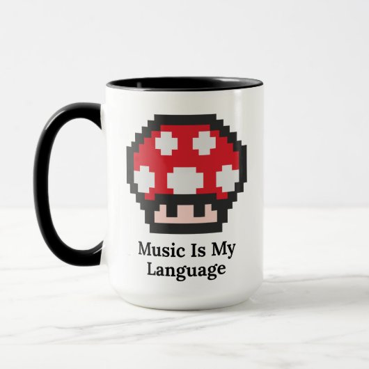  Music Is My Language マグカップ (左)