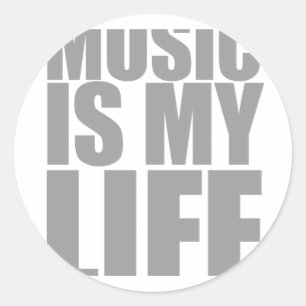 Music Is My Life - Emo Alternative グランジ Rock ラウンドシール