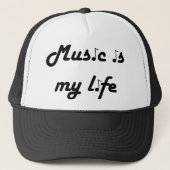 Music is My Life Hat キャップ (正面)