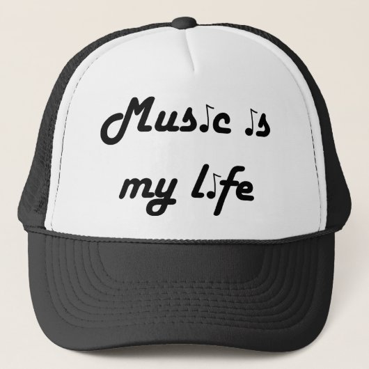 Music is My Life Hat キャップ (正面)