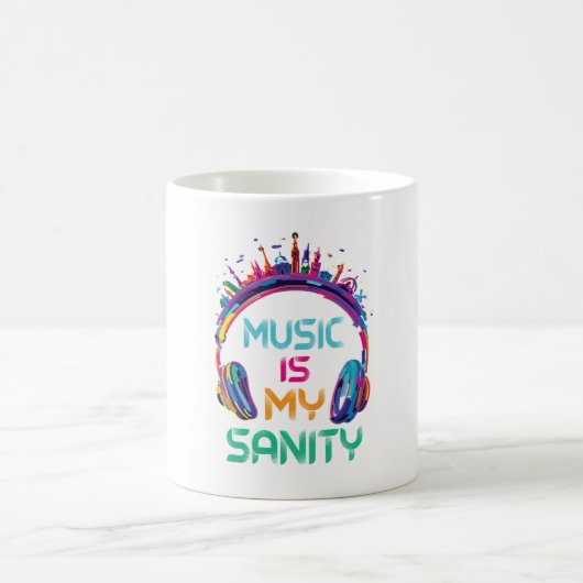 Music Is My Sanity Coffee Mug コーヒーマグカップ (中央)