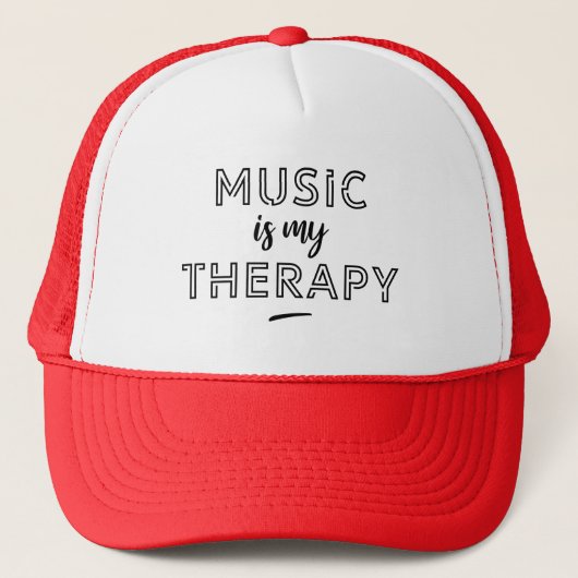 Music is my therapy キャップ (正面)
