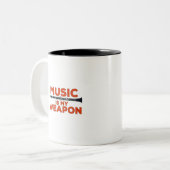 Music is My Weapon ツートーンマグカップ (正面左)