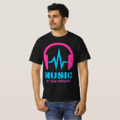Music is the power tシャツ (正面フル)
