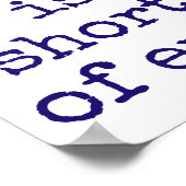 Music Is The Shorthan – ミュージック引用文 ポスター (角)