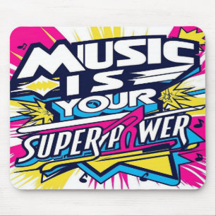 Music Is Your Superpower オプション2 マウスパッド