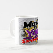 Music Is Your Superpower オプション3 コーヒーマグカップ (正面左)