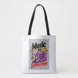 Music Is Your Superpower オプション3 トートバッグ