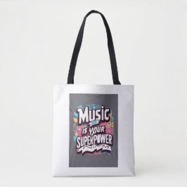 Music Is Your Superpower オプション3 トートバッグ