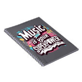 Music Is Your Superpower オプション3 ノートブック (右側)