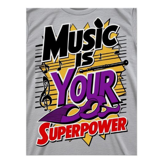 Music Is Your Superpower オプション3 ポスター (正面)