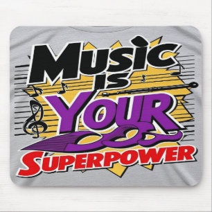Music Is Your Superpower オプション3 マウスパッド