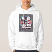 Music Is Your Superpower 2 パーカ (正面)