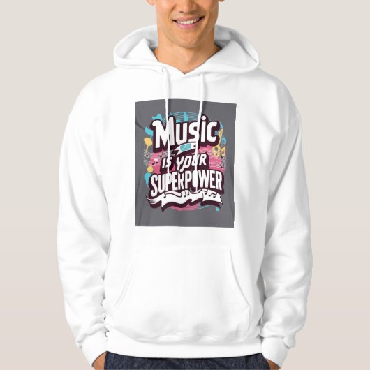 Music Is Your Superpower 2 パーカ (正面)