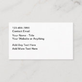 Music Lessons Classes Modern Business Cards 名刺 (裏面)