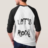 Music Let Me Put It This Way Let's Rock引用文 Tシャツ (裏面)