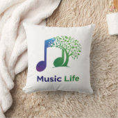 Music Lifeの特徴鮮やか: クッション (ブランケット)