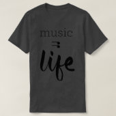 Music Life Graphic  Tシャツ (デザイン正面)
