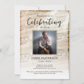 Music Lover Celebration of Life Funeral Photo 招待状 (正面)