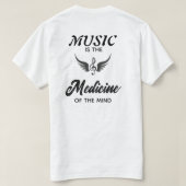 Music Lover Classic Guitar Tee – Casual T-Shirt Tシャツ (デザイン裏面)