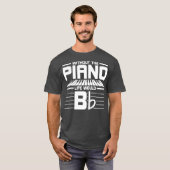 Music Lover Gift Pianist Musical Instrument Tシャツ (正面フル)