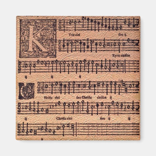 MUSIC LOVER GREGORIAN Chants History Magnets マグネット (正面)