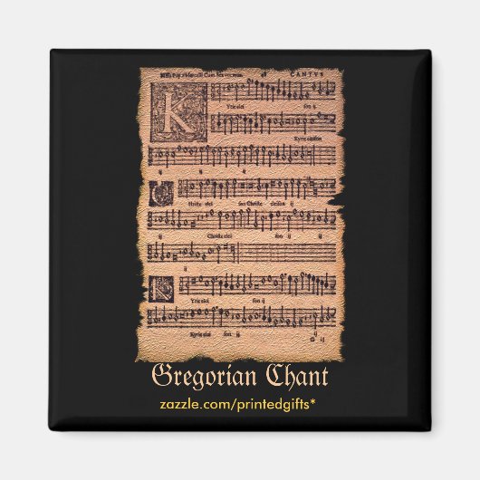 MUSIC LOVER GREGORIAN Chants History Magnets マグネット (正面)