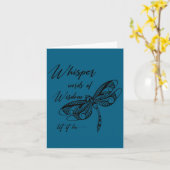 Music Lover Motivational Quote Whisper Word Of The カード (黄色い花)