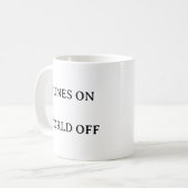 Music Lover Mug - Tunes On, World Off引用文 コーヒーマグカップ (正面左)