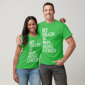Music Lover My Brain is 99 Percent Song Lyrics Fun Tシャツ (ユニセックス)
