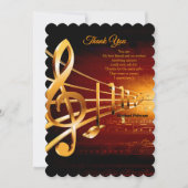 Music Lovers Celebration Themes サンキューカード (正面)