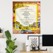 Music Lovers Celebration Themes ポスター (ホームオフィス)