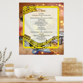 Music Lovers Celebration Themes ポスター (キッチン)