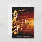 Music Lovers Celebration Themes 出欠カード (正面)