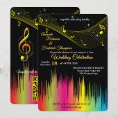 Music Lovers Celebration Themes 招待状 (正面/裏面)