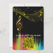 Music Lovers Celebration Themes 招待状 (裏面)