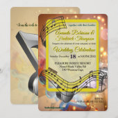 Music Lovers Celebration Themes 招待状 (正面/裏面)