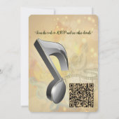 Music Lovers Celebration Themes 招待状 (裏面)